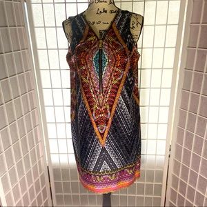 MSK Size 1X MSK Multi Colored Dress